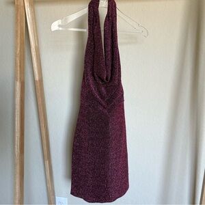 June & Hudson Deep Pink Backless Dress